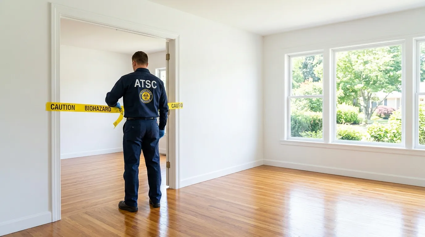 Certified biohazard cleanup crew performing Trauma Scene Cleanup in Petaluma
